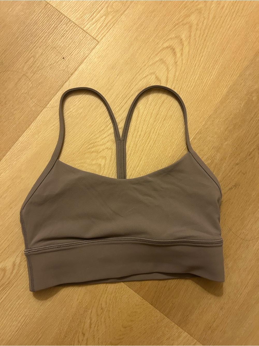 lululemon athletica Seamless Strappy Sports Bralette - Taupe Brown